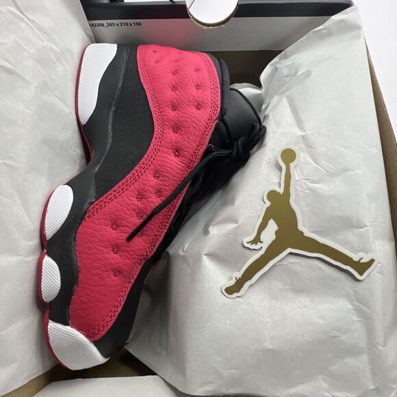 jordan 13 black very berry white